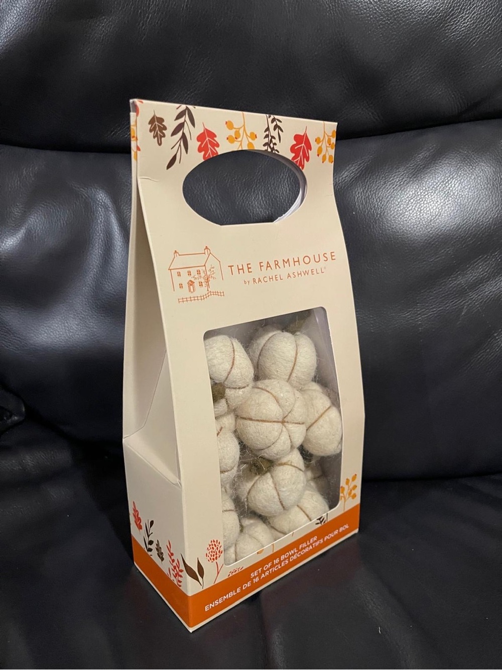 Thanksgiving The Farmhouse by Rachel Ashwell Pumpkins Bowl Fillers, Set of 16
